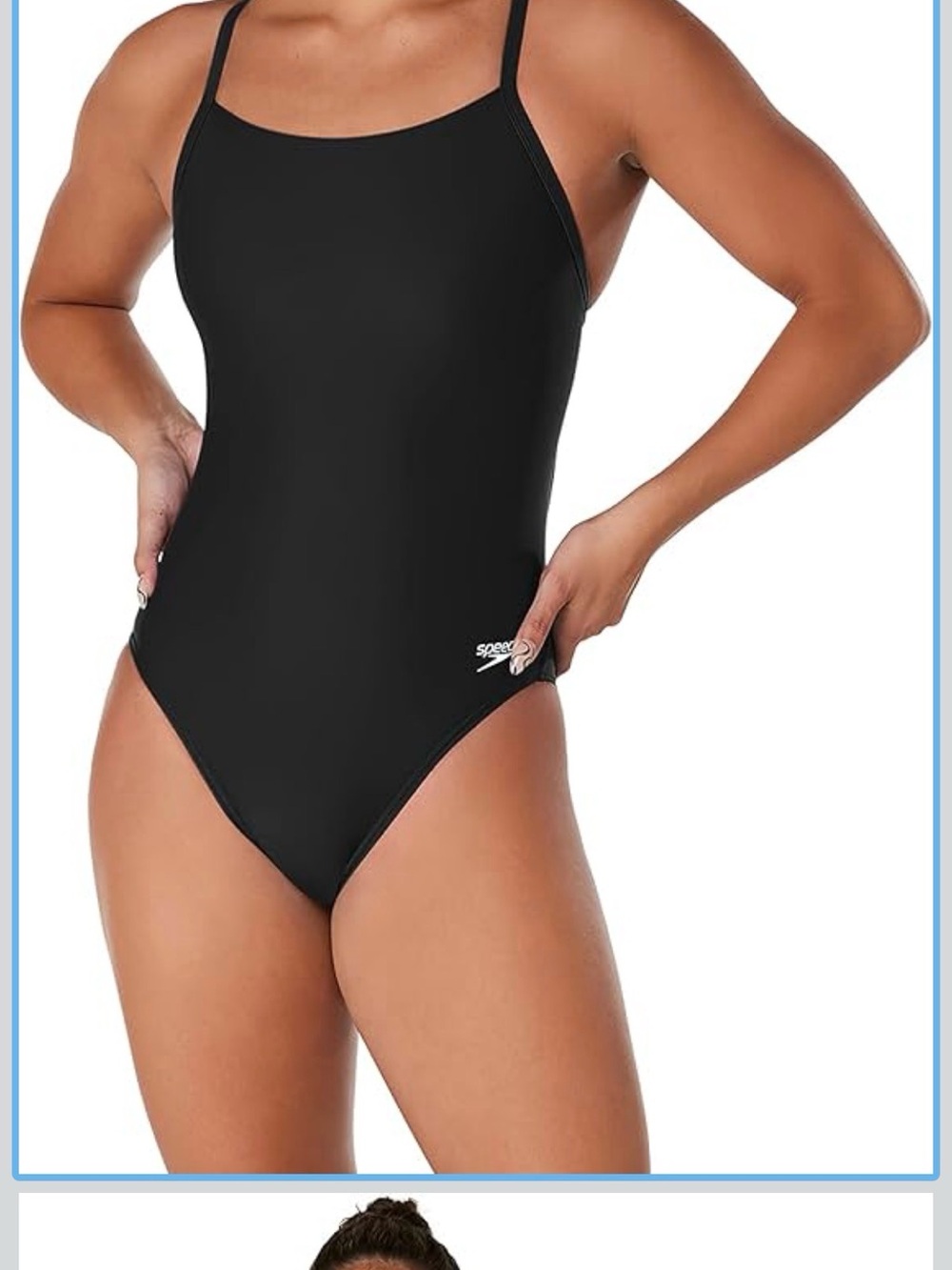 Speedo Black Classic Women's Training One-Piece Swimsuit
